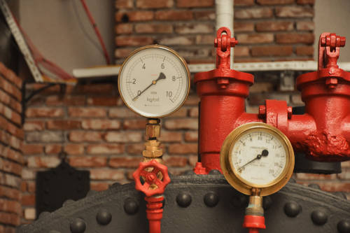Pressure gauge system for fire control